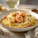 Creamy Shrimp Linguine With Pesto Gouda Cheese