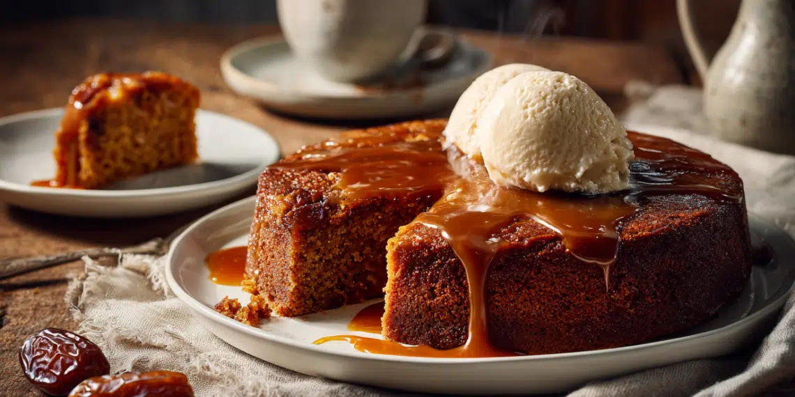 Sticky Date Cake With Butterscotch Sauce - Thefoodiebunch Sticky Date Cake With Butterscotch Sauce
