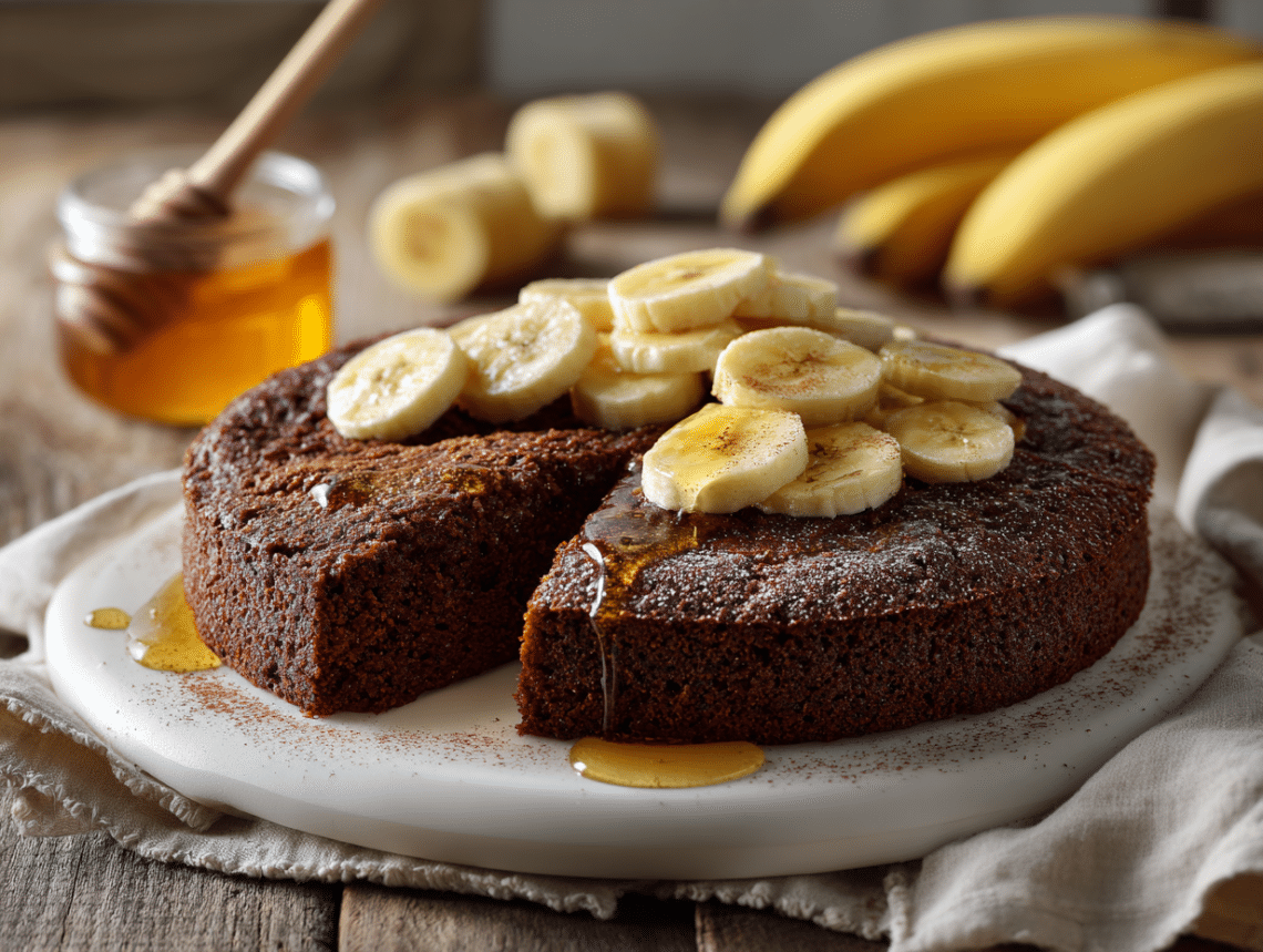 Honey Banana Cocoa Cake – Moist &Amp; Naturally Sweetened