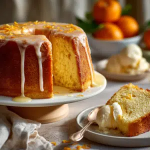 Orange Chiffon Cake With Citrus Glaze - Thefoodiebunch Orange Chiffon Cake With Citrus Glaze