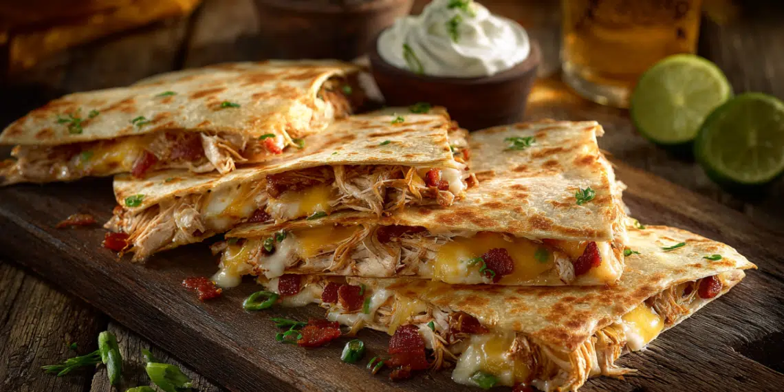 Chicken Bacon Quesadillas (Crispy, Cheesy Perfection)
