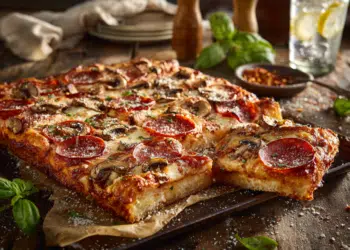 Homemade Pepperoni Pizza Recipe (Crispy Crust)