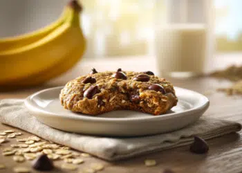 Banana Chocolate Chip Breakfast Cookie (Ready In 5 Min)
