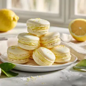 Soft Lemon Macarons With Lemon Butter Ganache
