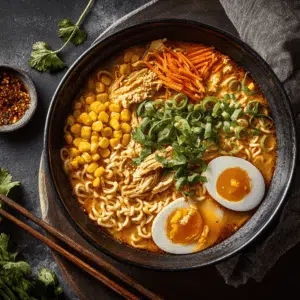 Spiced Curry Chicken Ramen (Ready In 18 Minutes) - Thefoodiebunch Spiced Curry Chicken Ramen (Ready In 25 Minutes)