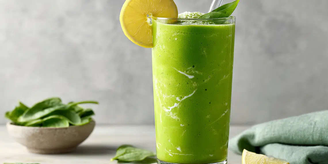 Green Kermie Smoothie: Melon &Amp; Spinach Breakfast - Thefoodiebunch Green Kermie Smoothie Melon &Amp; Spinach Breakfast