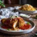Crispy Chicken Parmesan With Double Panko Crust - Thefoodiebunch Crispy Chicken Parmesan With Double Panko Crust