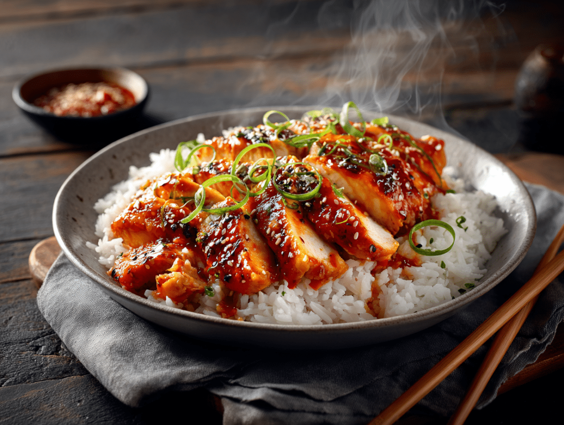 Sriracha Glazed Chicken – Quick Spicy Dinner In 40 Min - Thefoodiebunch Sriracha Glazed Chicken – Quick Spicy Dinner In 40 Min