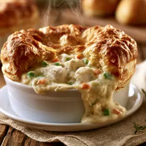 Creamy Chicken Pot Pie With Puff Pastry