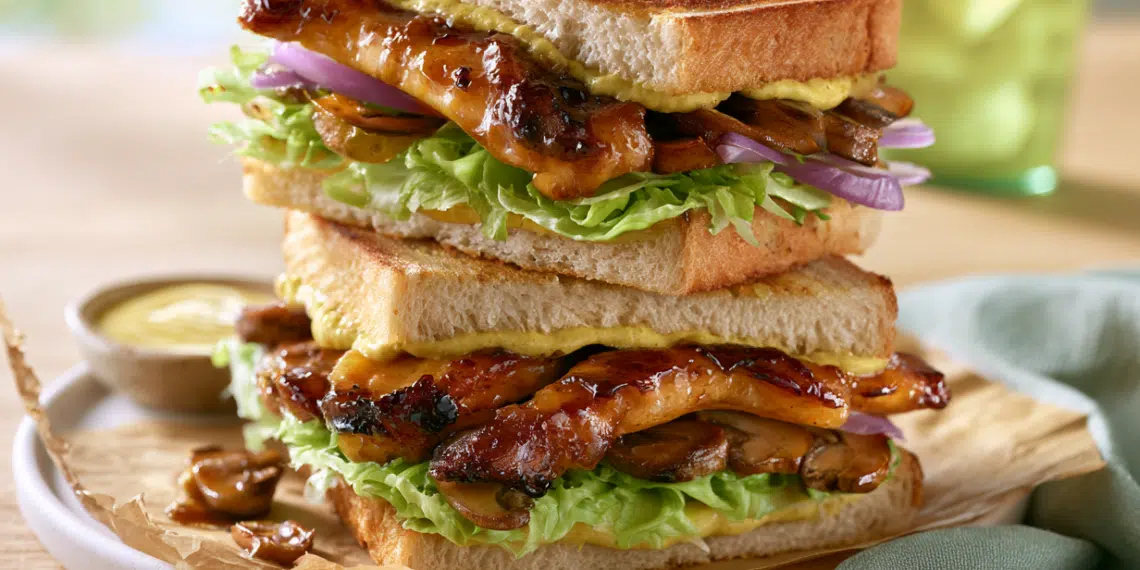 Chicken Teriyaki Sandwich (Ready In 10 Minutes!) - Thefoodiebunch Chicken Teriyaki Sandwich (Ready In 10 Minutes!)