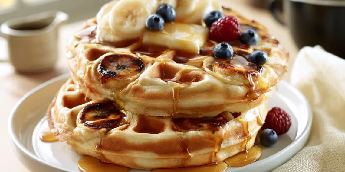 Banana Waffles – Fluffy, Caramelized &Amp; Easy