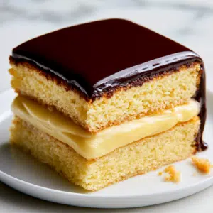 Boston Cream Pie (Vanilla Pastry Cream &Amp; Chocolate Ganache)