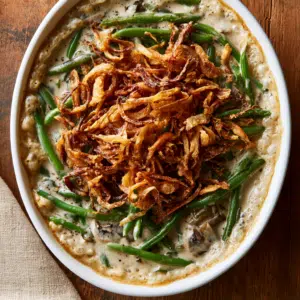 Green Bean Casserole With Crispy Onions (From Scratch)