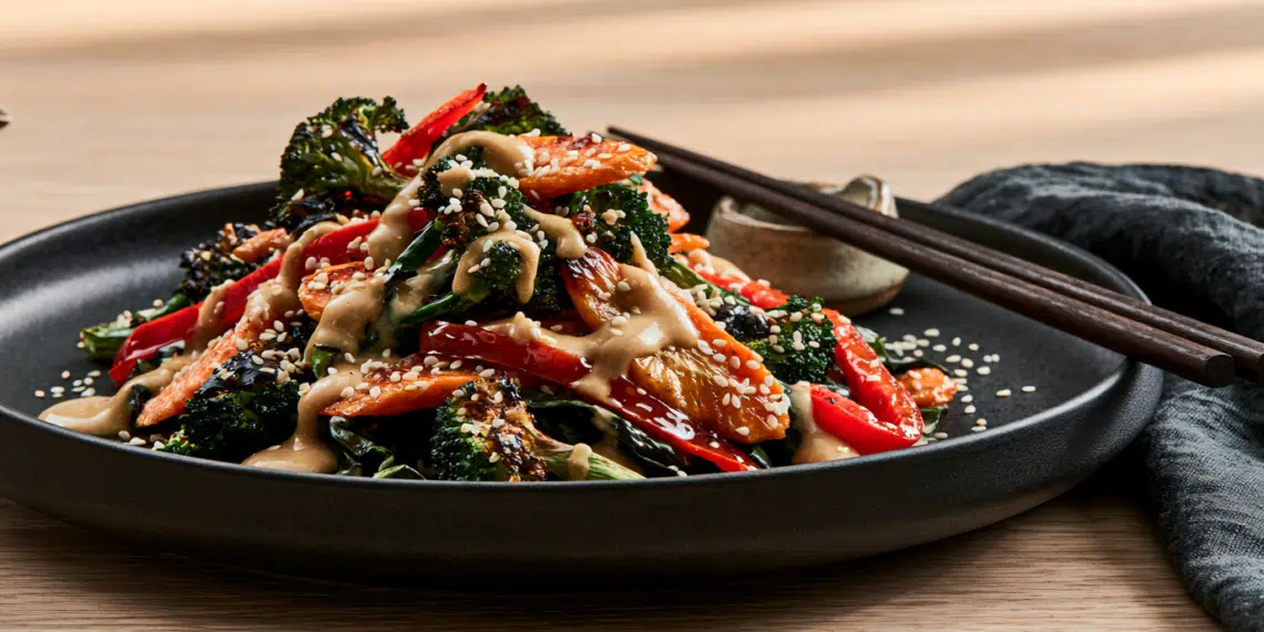 Umami-Packed Miso Sesame Dressing For Roasted Vegetables - Thefoodiebunch Miso Sesame Dressing For Roasted Vegetables