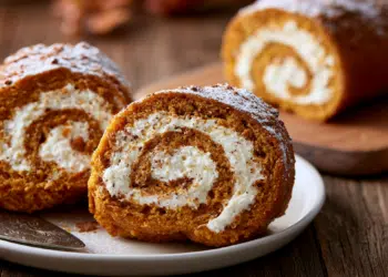Pumpkin Roll With Cream Cheese Filling