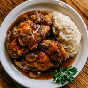 Elegant Chicken Marsala With Creamy Garlic Mashed Potatoes - Thefoodiebunch Chicken Marsala With Garlic Mashed Potatoes