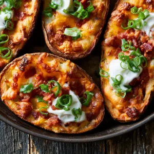 Crispy Loaded Potato Skins: A Comforting Appetizer Delight - Thefoodiebunch Crispy Loaded Potato Skins (Perfectly Crisp Every Time)