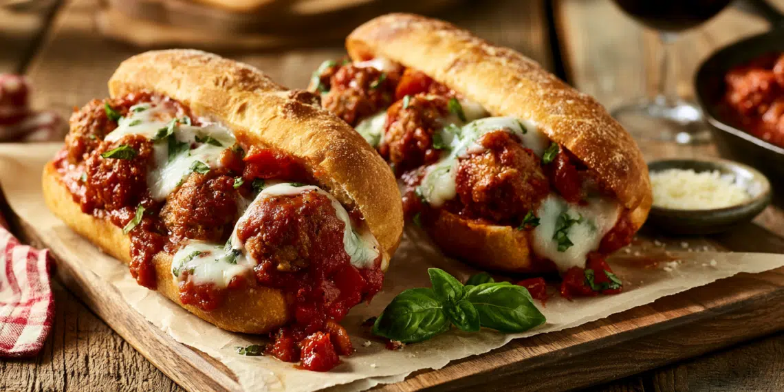 Meatball Subs With Homemade Marinara Sauce