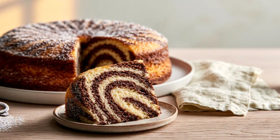 Zebra Cake Striped Chocolate &Amp; Vanilla Cake Recipe