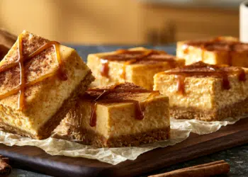 Pumpkin Spice Cheesecake Bars