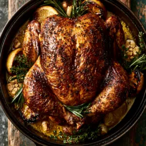 Mediterranean Zest Roasted Chicken: A Culinary Journey - Thefoodiebunch Lemon Herb Roasted Chicken (Crispy Skin, Juicy Meat)