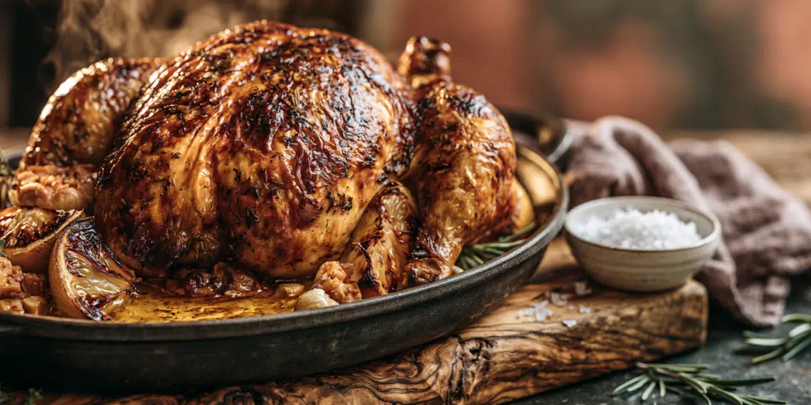 Mediterranean Zest Roasted Chicken: A Culinary Journey - Thefoodiebunch Lemon Herb Roasted Chicken (Crispy Skin, Juicy Meat)