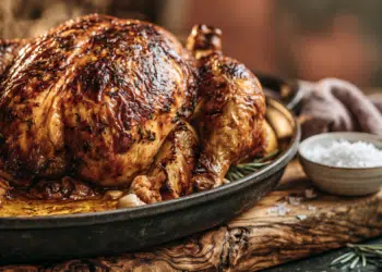 Lemon Herb Roasted Chicken (Crispy Skin, Juicy Meat)
