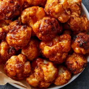 Crispy Buffalo Cauliflower Bites (Baked, Not Fried)