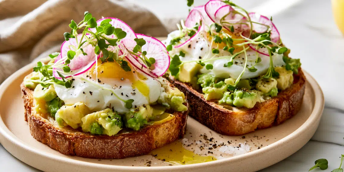 California Avocado Toast: A Fresh Coastal Breakfast Delight - Thefoodiebunch California Avocado Toast With Poached Eggs