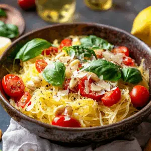 Spaghetti Squash Salad With Lemon-Parmesan Dressing