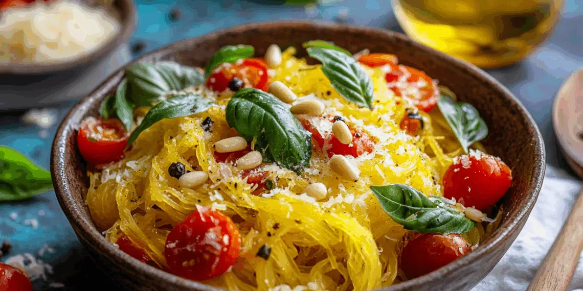 Spaghetti Squash Salad With Lemon-Parmesan Dressing