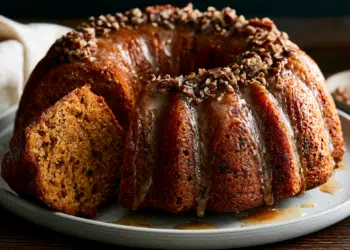Caribbean Rum Cake With Buttered Rum Glaze