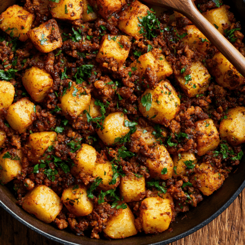 Pork Mince and Potato Skillet – One-Pan Dinner