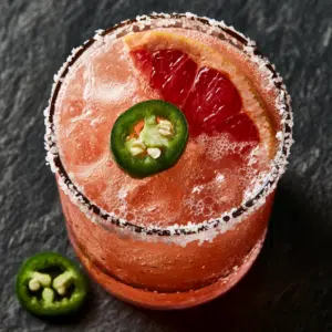 Spicy Paloma Jalapeño Grapefruit Tequila Cocktail