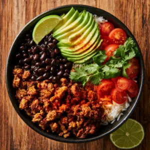 Pork Mince Burrito Bowl