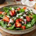 Sweet And Tangy Spinach Salad With Strawberry Delight