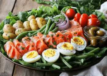 Luxurious Smoked Salmon Nicoise Salad With French Flair