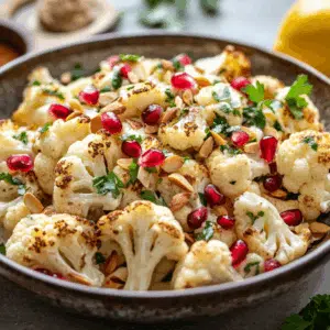 Roasted Cauliflower Salad With Creamy Tahini Dressing - Thefoodiebunch Roasted Cauliflower Salad With Creamy Tahini Dressing - Thefoodiebunch