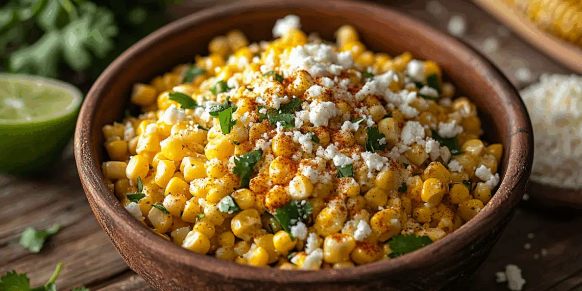 Charred And Creamy Mexican Street Corn Salad Delight