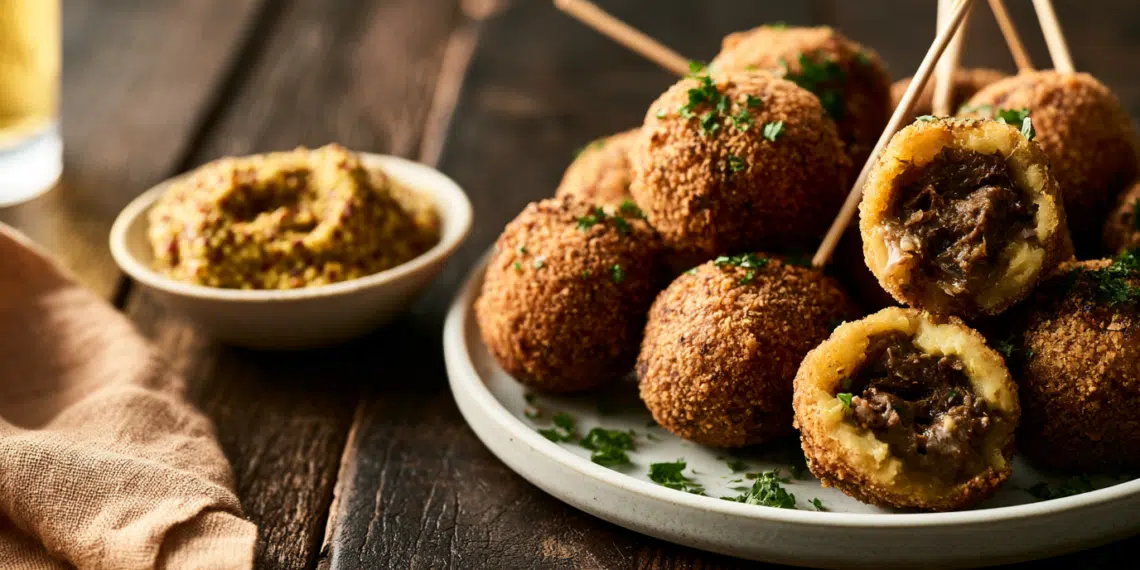 Crispy Dutch Bitterballen (Traditional Beef Croquettes)