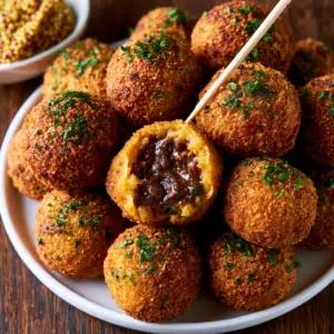 Crispy Dutch Bitterballen (Traditional Beef Croquettes)