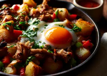 Smoked Pork Breakfast Hash With Crispy Potatoes
