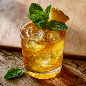 Summer Breeze Cocktail Rum, Pineapple &Amp; Mint