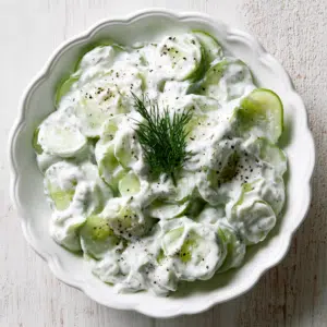 Mizeria Classic Polish Cucumber Salad In Sour Cream
