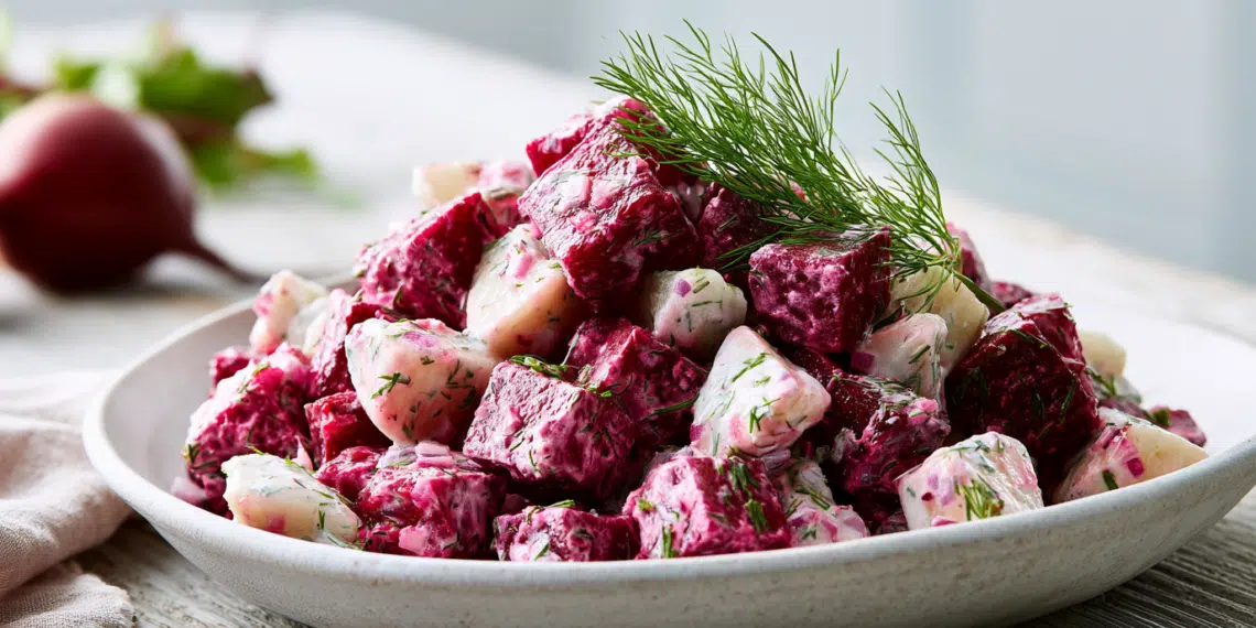 Scandinavian Beet And Apple Salad With Tangy Dressing - Thefoodiebunch Swedish Beetroot And Apple Salad