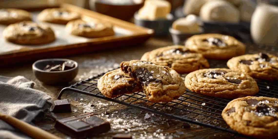 Decadent Brown Butter Chocolate Chip Cookies With Sea Salt - Thefoodiebunch Brown Butter Sea Salt Chocolate Chip Cookies