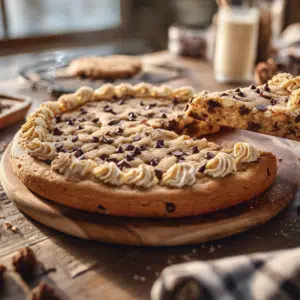 Giant Chocolate Chip Cookie Cake
