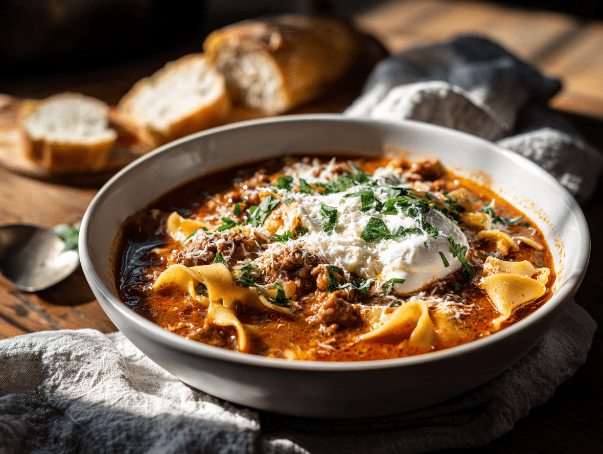 Rustic Lasagna Soup A Hearty Italian Comfort Dish - Thefoodiebunch Rustic Lasagna Soup A Hearty Italian Comfort Dish - Thefoodiebunch