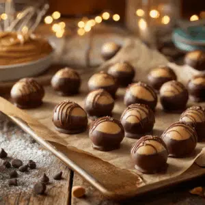 Sweet Ohio Buckeyes: A Classic Peanut Butter Chocolate Treat - Thefoodiebunch Classic Buckeyes Recipe