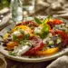 Summer'S Finest Heirloom Tomato And Burrata Salad - Thefoodiebunch Heirloom Tomato Burrata Salad With Basil Oil